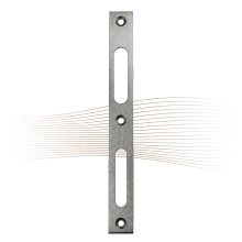 BASI FLB 946 flat striking plate 215x24x3, angled stainless steel BASI FLB 946 flat striking plate 215x24x3, angled stainless steel
