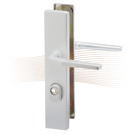 BASI SB 5000 ES0 ZA security fitting, H-H 38-44/10-18/72, angled natural alu