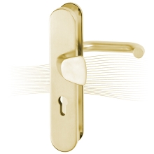 BASI SB 5000 SK1 security fitting, K-H 50-54/12/92, rounded brass color stainless steel