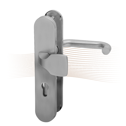 BASI SB 5000 SK2 security fitting 4VK, K-H 38-44/15/72, rounded stainless steel