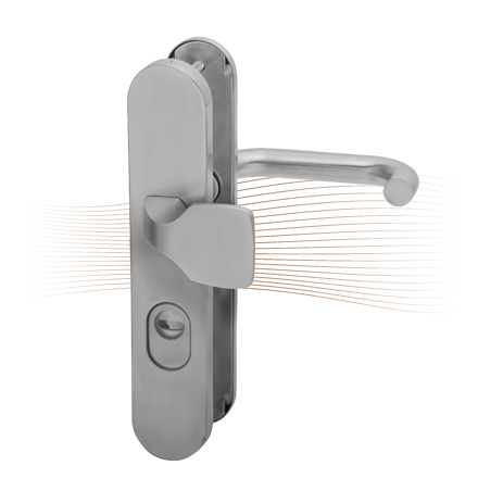 BASI SB 5000 SK2 ZA Schutzbeschlag, K-D 38-44/10-18/72, abgerundet Edestahl