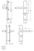 BASI SB 5000 SK1 security fitting, H-H 38-44/12/72, rounded natural alu dimensional drawing BASI SB 5000 SK1 security fitting, H-H 38-44/12/72, rounded natural alu dimensional drawing